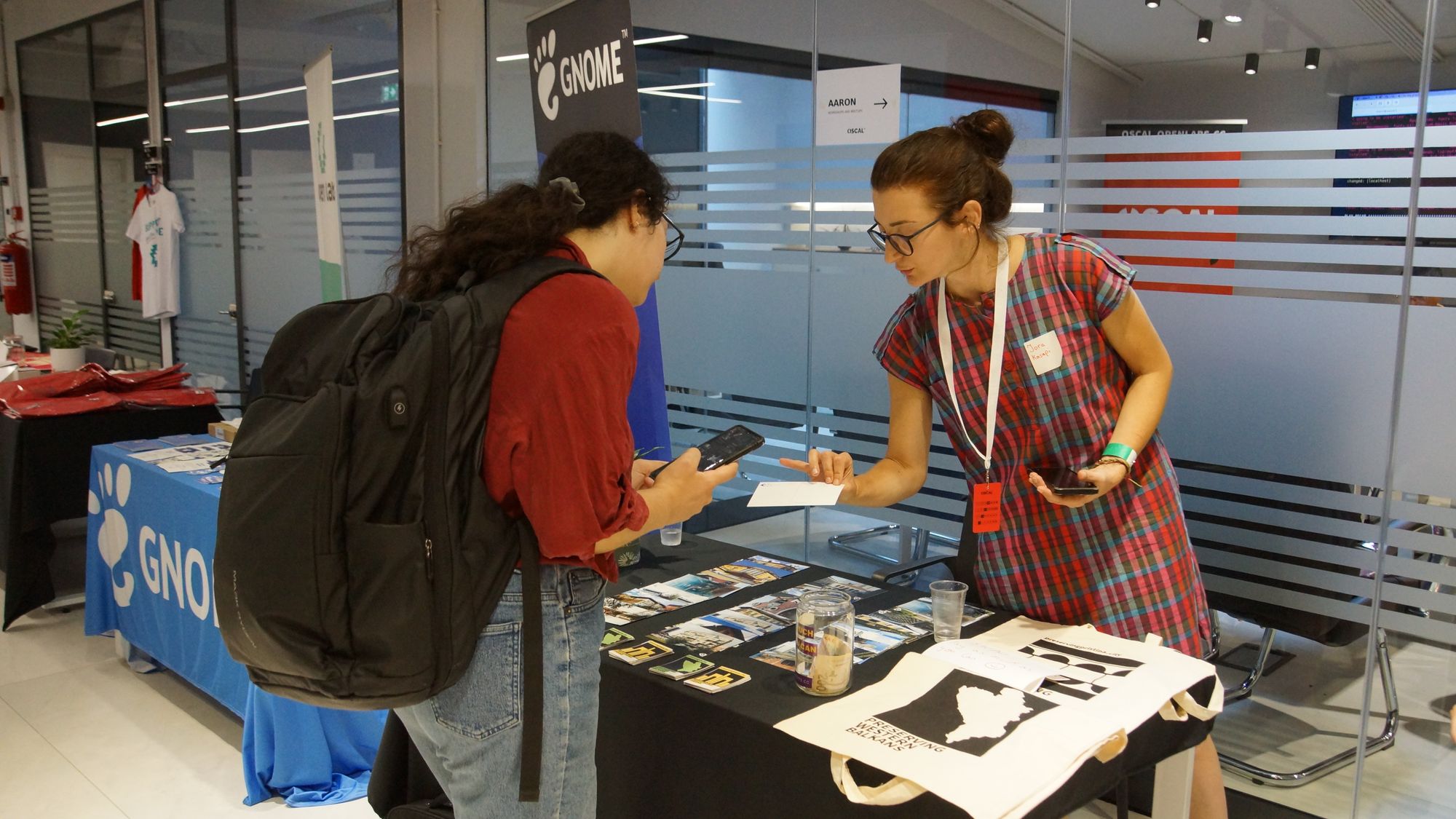 Infobooth in OSCAL 2023 conference